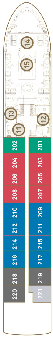Deck plan for Sapphire Deck
