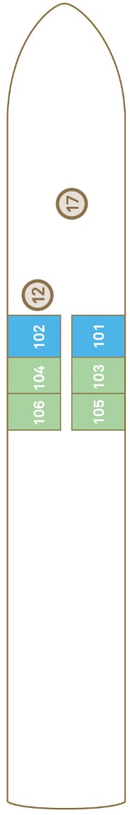 Deck plan for Jewel Deck