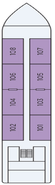 Deck plan for First Deck