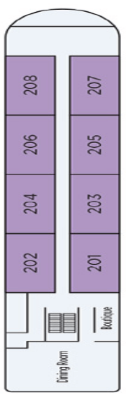 Deck plan for Second Deck