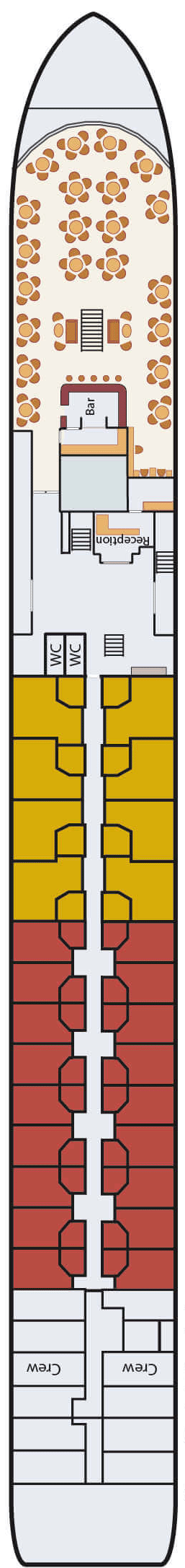 MS De Amsterdam deck plan — Upper Deck