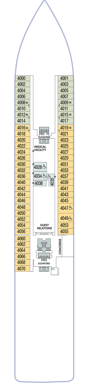 Deck plan for Deck 4
