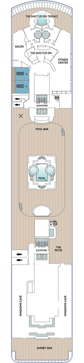 Deck plan for Deck 9