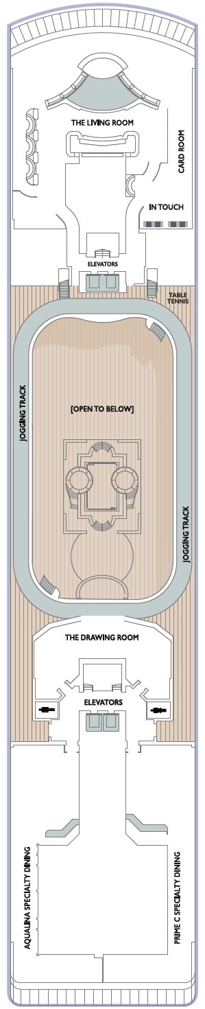 Deck plan for Deck 10