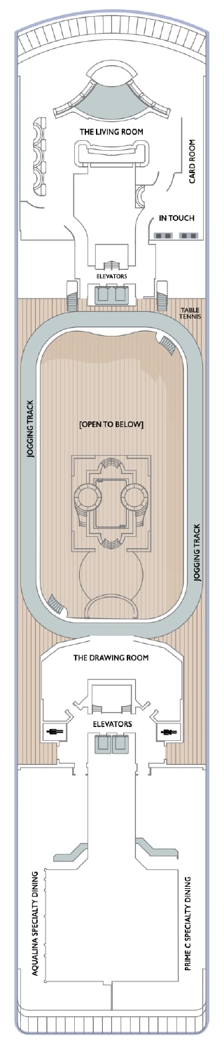 Deck plan for Deck 10