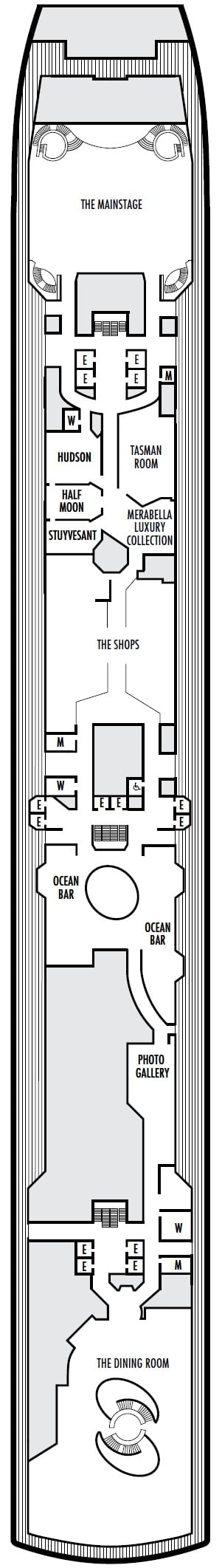 Deck plan for Promenade
