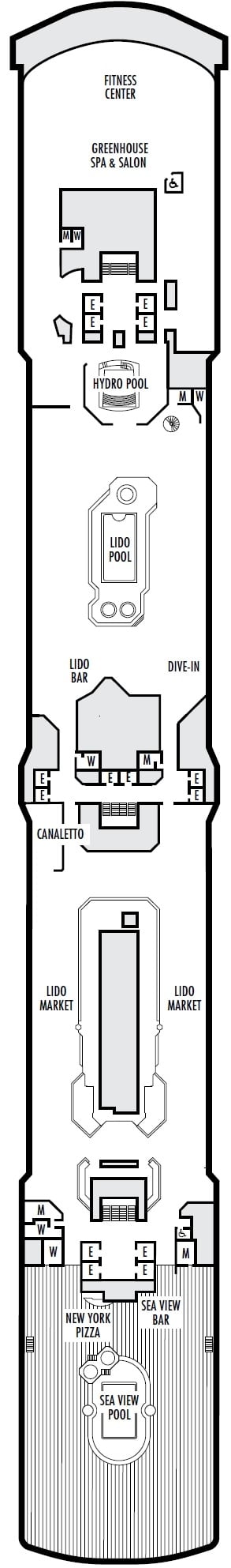 Deck plan for Lido