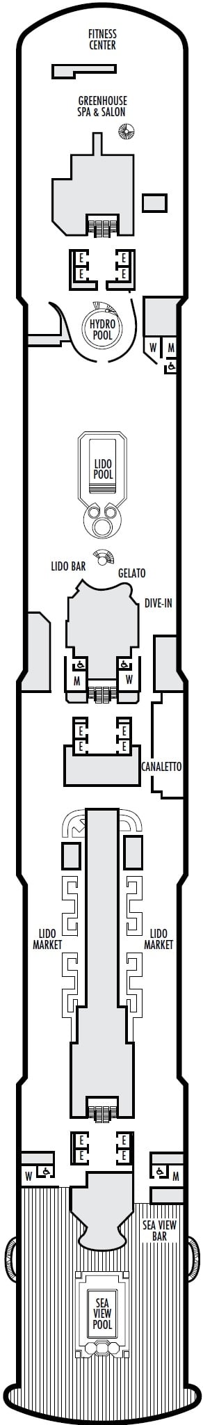 Deck plan for Lido
