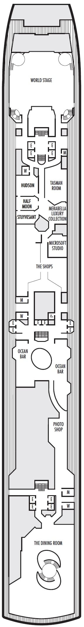 Deck plan for Promenade