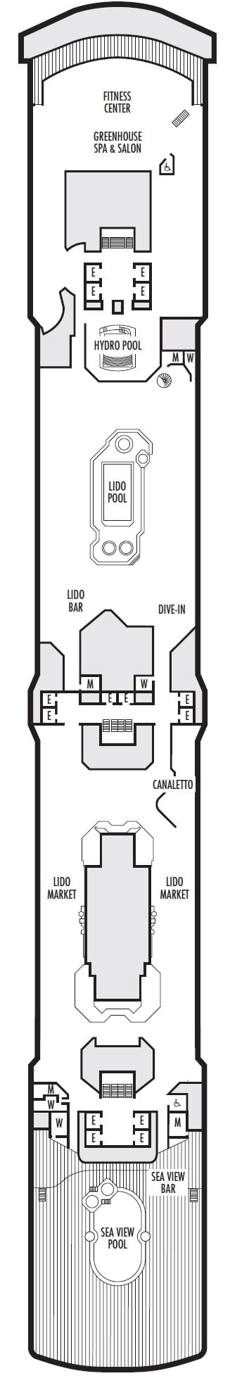 Deck plan for Lido