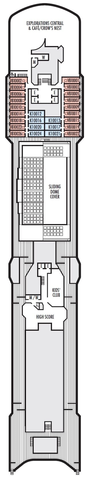 Deck plan for Observation