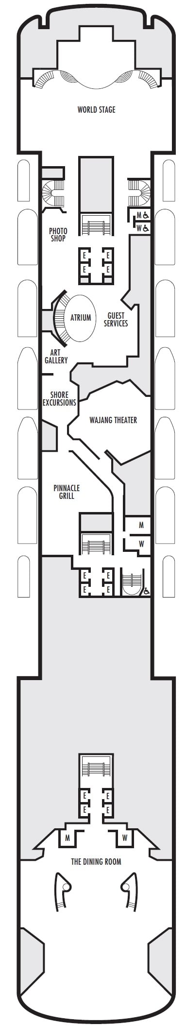 Deck plan for Promenade Deck