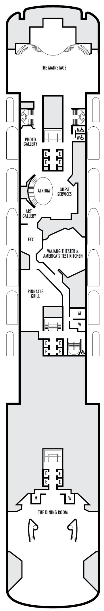 Deck plan for Promenade