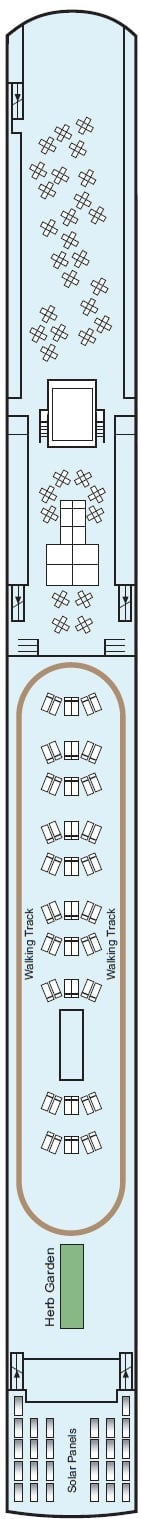 Deck plan for Sun Deck