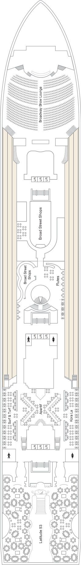 Deck plan for Deck 6