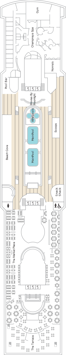 Deck plan for Deck 11
