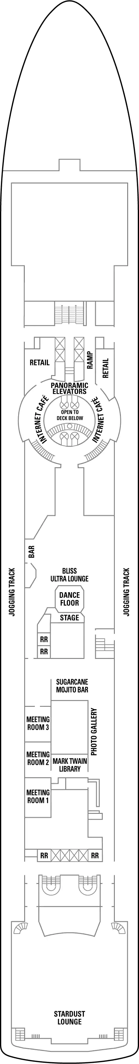 Deck plan for Deck 6A