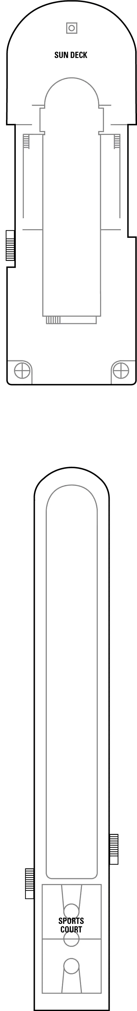 Deck plan for Deck 14
