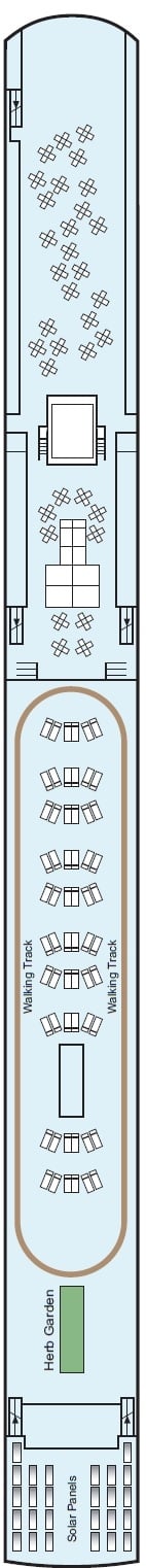 Deck plan for Sun Deck