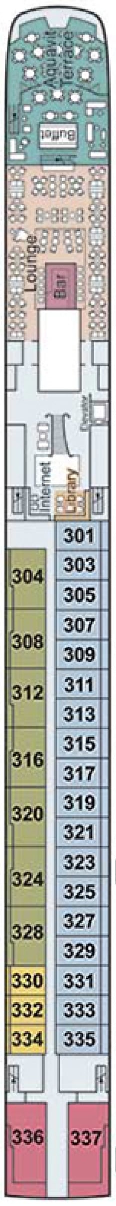 Deck plan for Upper Deck
