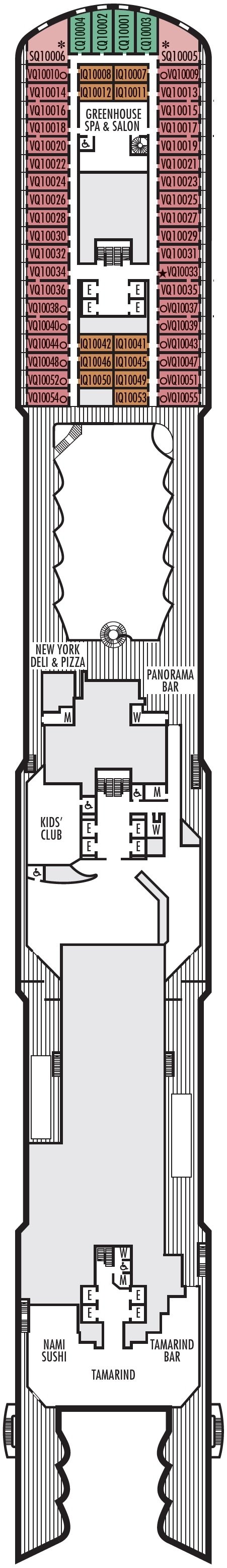 Deck plan for Panorama Deck