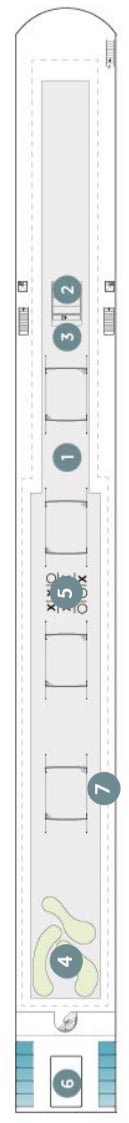 Deck plan for Sun Deck