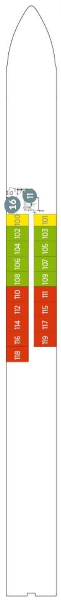 Deck plan for Riviera Deck