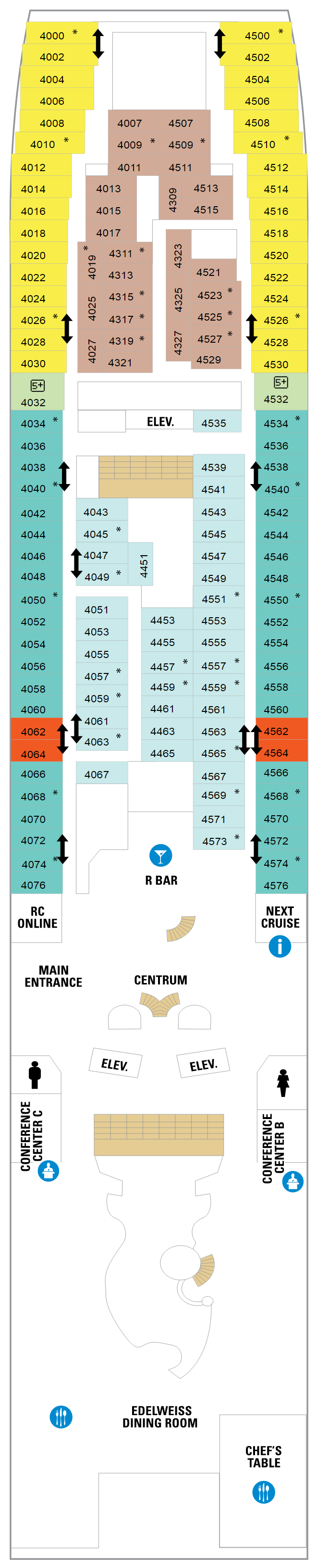 Deck plan for Deck 04