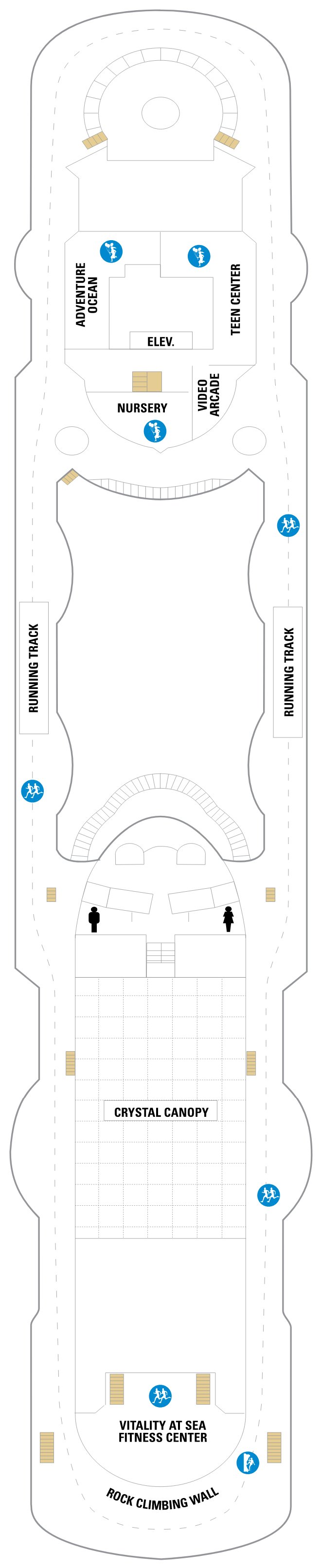 Deck plan for Deck 10