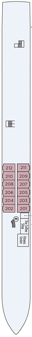 Deck plan for Saint Remy Deck