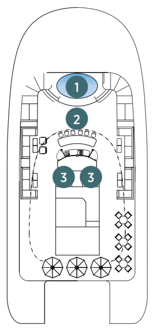 Deck plan for Deck 7