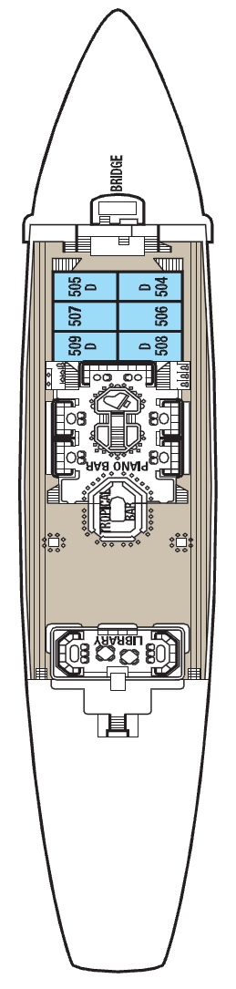 Star Flyer deck plan — Main Deck