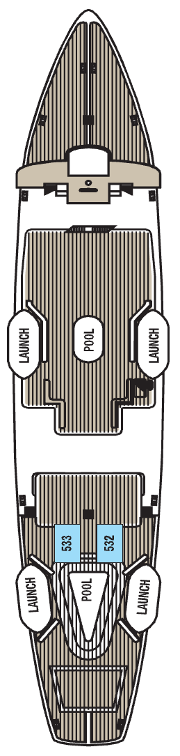 Star Flyer deck plan — Sun Deck