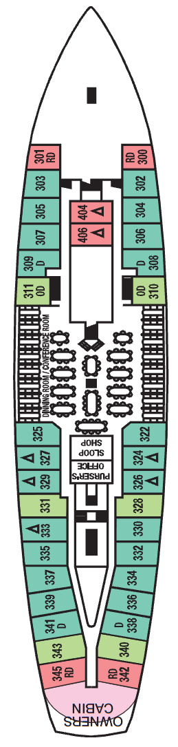 Deck plan for Clipper Deck