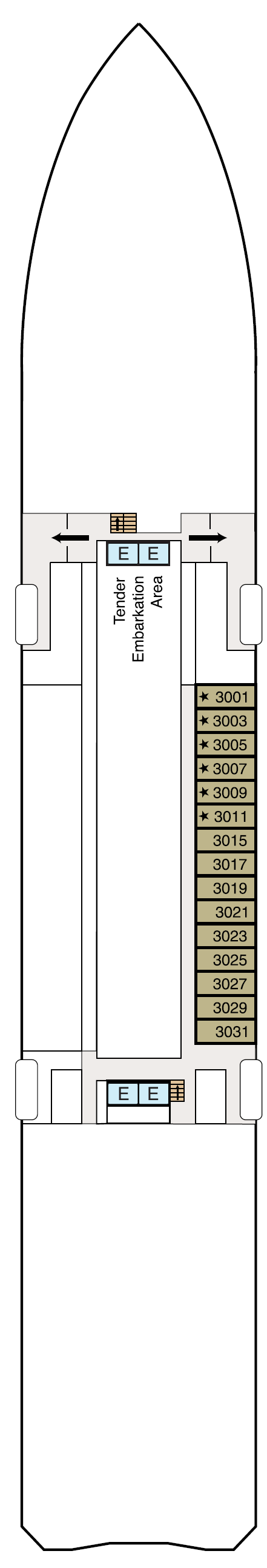 Deck plan for Deck 3