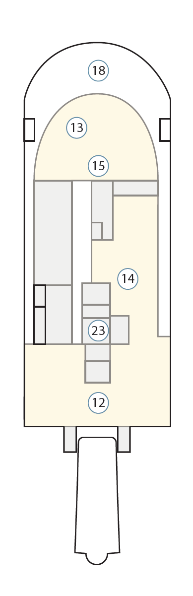 Deck plan for Deck 8