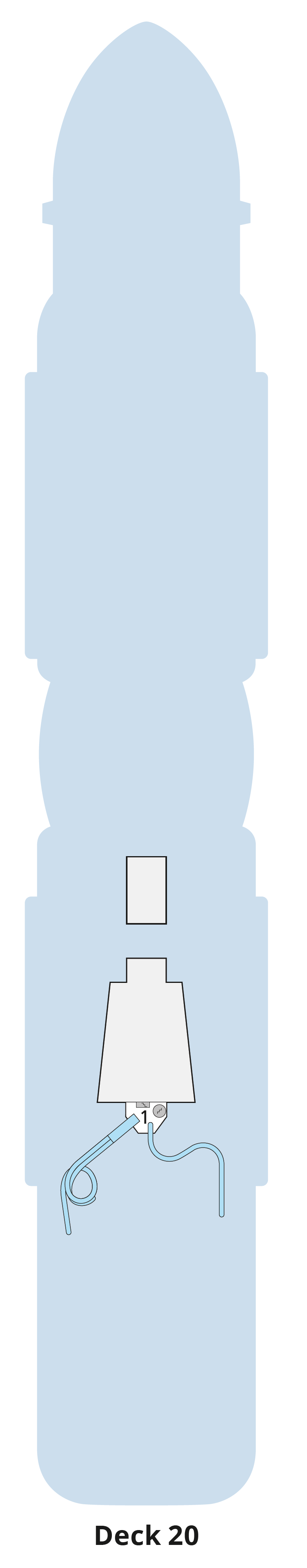 AIDAcosma deck plan — Deck 20