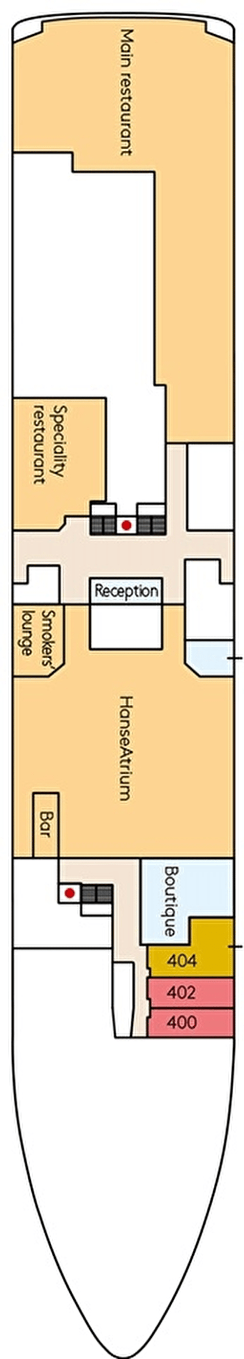 Deck plan for Deck 4