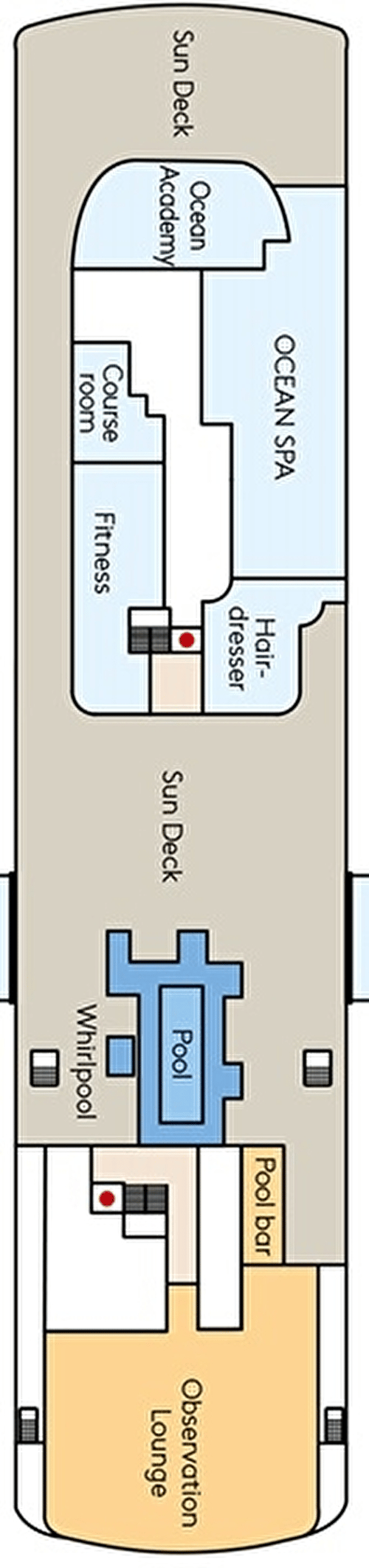 Deck plan for Deck 8