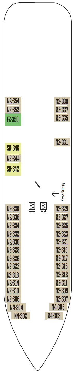 Deck plan for Deck 3