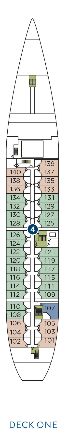 Deck plan for Deck 1