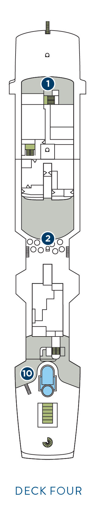 Deck plan for Deck 4