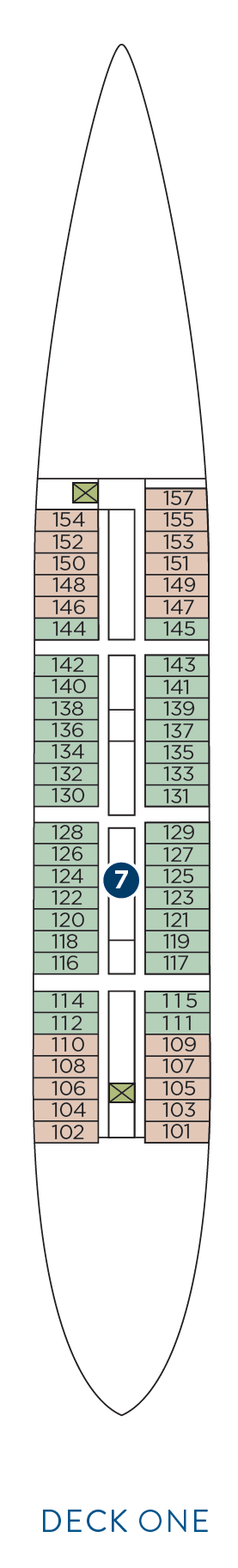 Deck plan for Deck 1