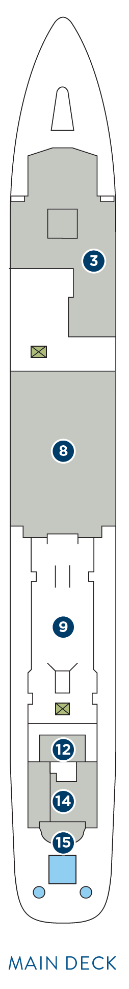 Deck plan for Main Deck