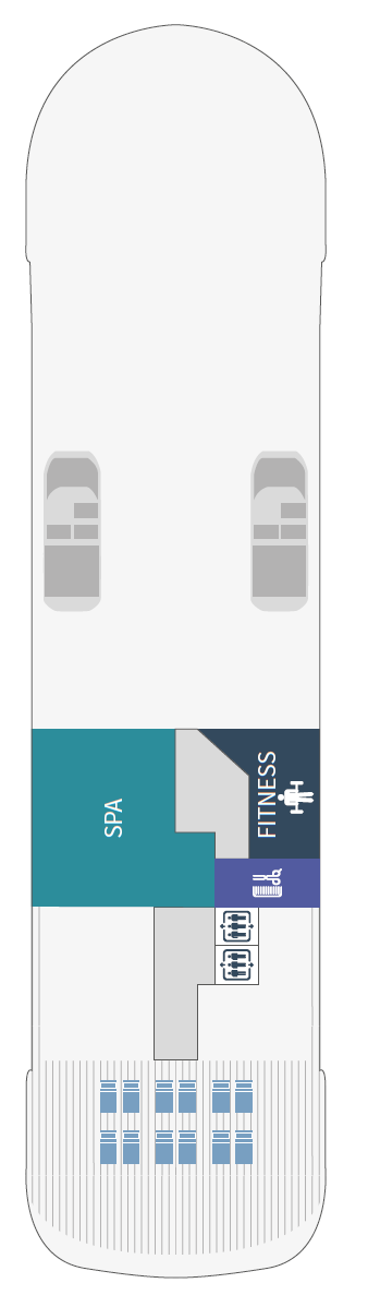 Le Dumont D'urville deck plan — Deck 7