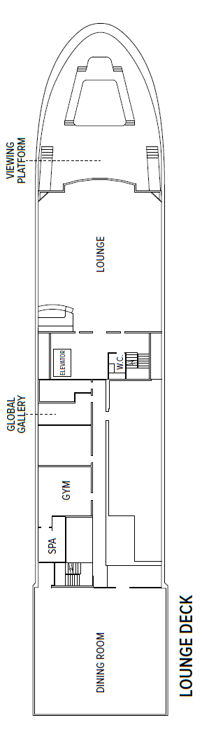 Deck plan for Lounge Deck