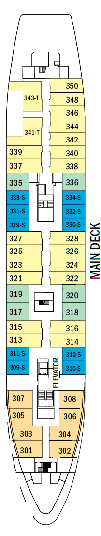 Deck plan for Main Deck