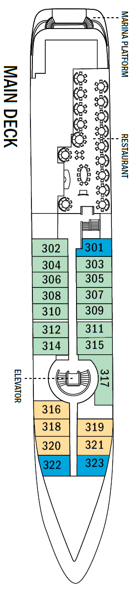 Deck plan for Main Deck