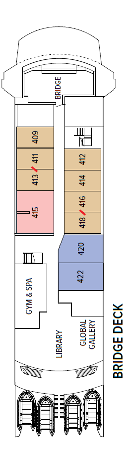 Deck plan for Bridge Deck