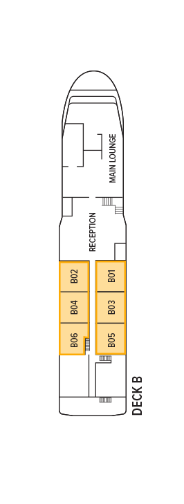 Deck plan for Deck B